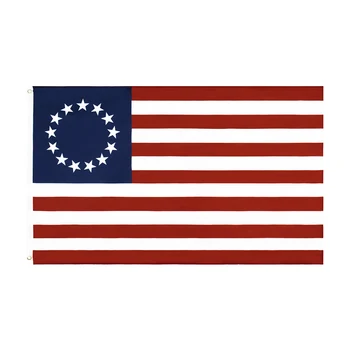 90*150 см 13 звезди САЩ 1777 американски Флаг Бетси Рос
